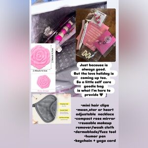 Self care goodie bags (Great for Valentine’s Day for self/anyone you care for🩷)